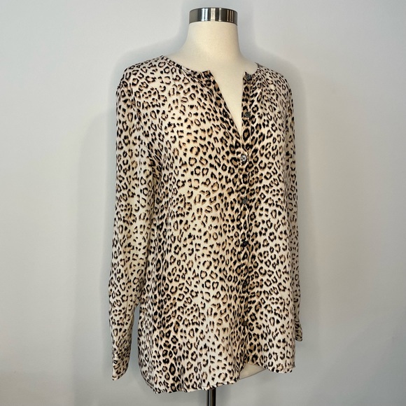 Equipment Cheetah Silk Blouse - Picture 4 of 13
